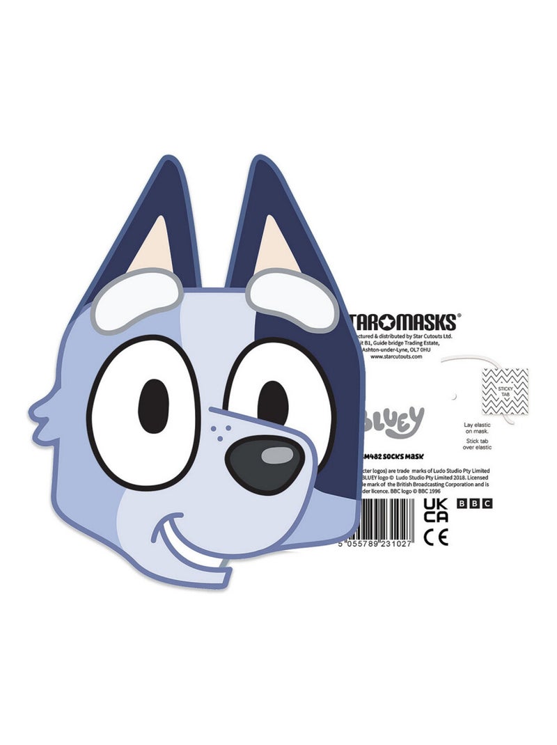 Masque en carton - socks (bluey) - taille a4 Multicolore - Kiabi