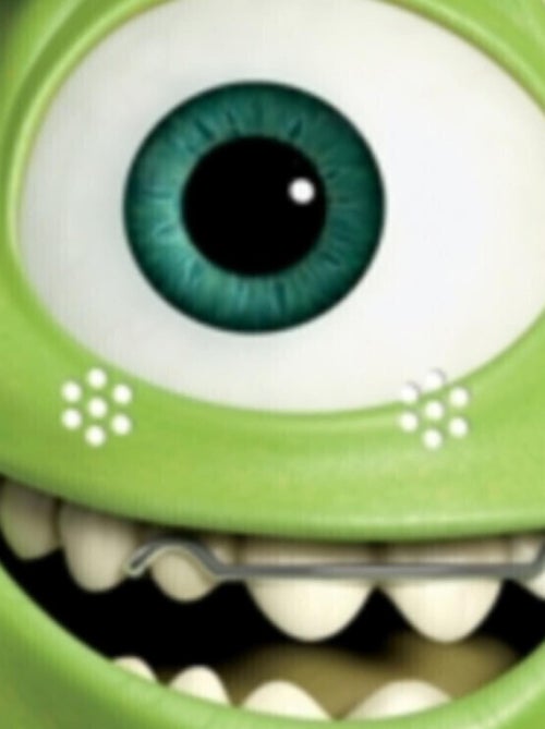 Masque en carton - visage Disney Monstres&Cie Bob Razowski 27 cm - Kiabi