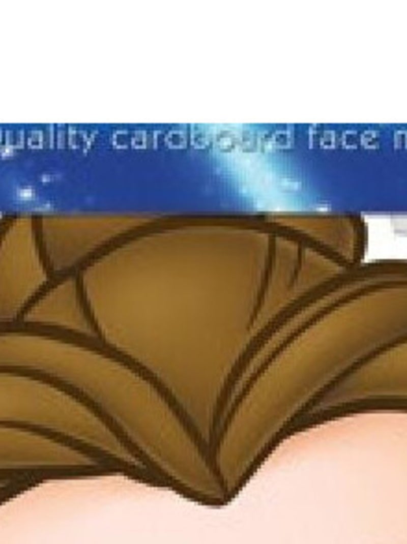 Masque en carton - visage Disney princesse belle de la belle et la bête 27 cm Multicolore - Kiabi