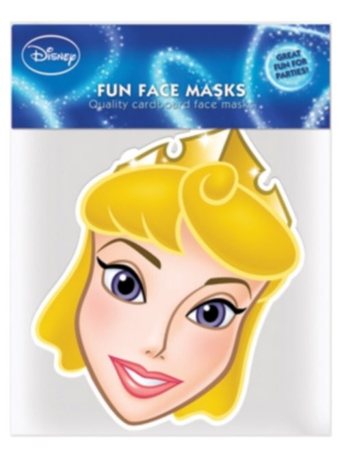 Masque en carton - visage Disney princesse la belle au bois dormant 27 cm - Kiabi