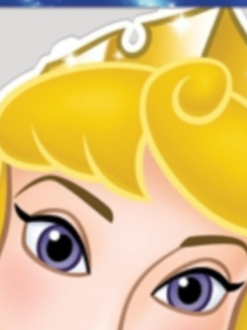 Masque en carton - visage Disney princesse la belle au bois dormant 27 cm Multicolore - Kiabi