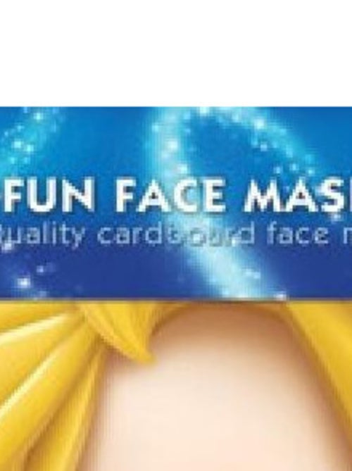 Masque en carton - visage Disney princesse raiponce 27 cm - Kiabi