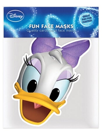 Masque en carton - visage Disney tête de Daisy duck 27 cm