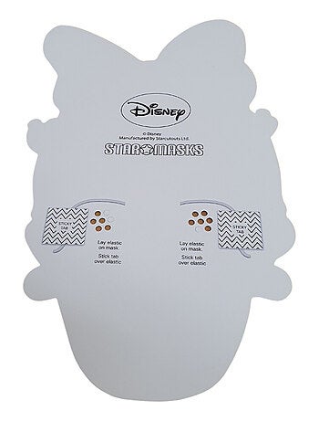 Masque en carton - visage Disney tête de Daisy duck 27 cm
