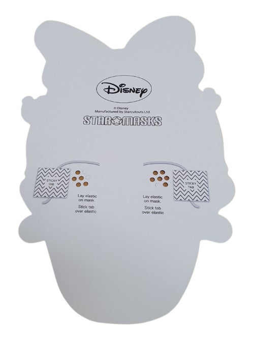 Masque en carton - visage Disney tête de Daisy duck 27 cm - Kiabi