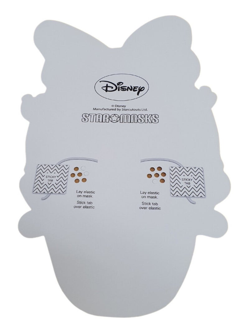 Masque en carton - visage disney tête de daisy duck 27 cm Multicolore - Kiabi