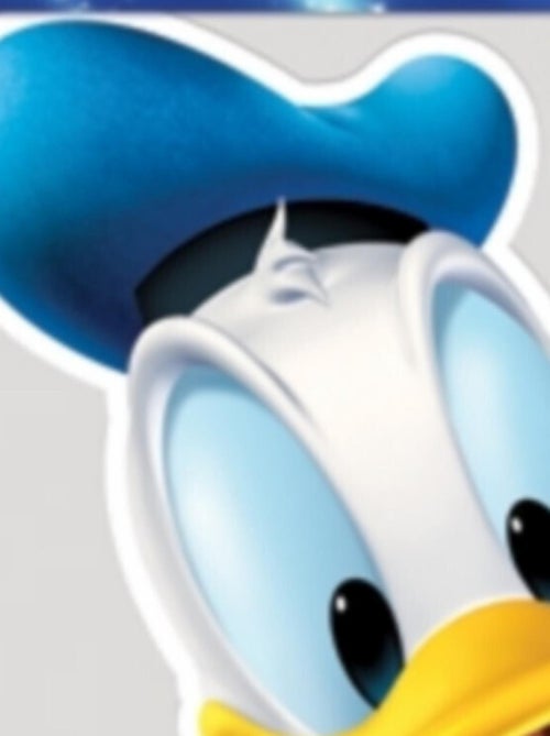 Masque en carton - visage Disney tête de Donald duck 27 cm - Kiabi