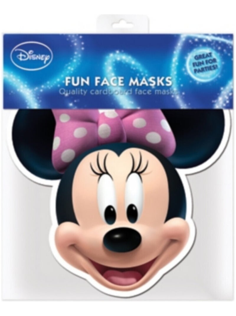 Masque en carton - visage Disney tête de Minnie Mouse 27 cm Rose - Kiabi