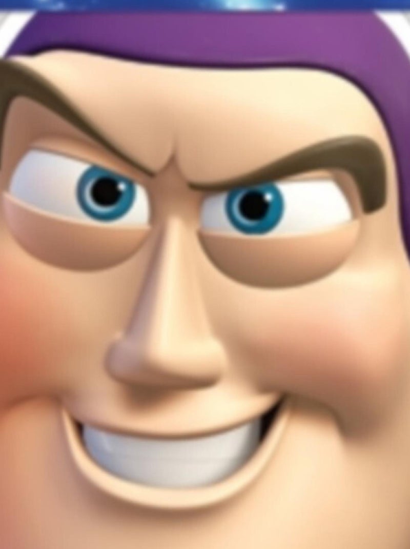 Masque en carton - visage Disney toy story Buzz l'éclair 27 cm Multicolore - Kiabi