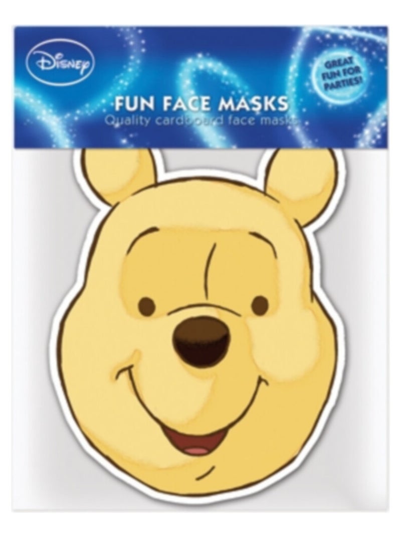 Masque en carton - visage Disney winnie l'ourson 27 cm Multicolore - Kiabi