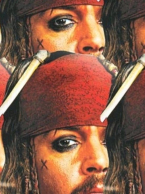 Masque en carton Lot de six masques visage Disney Pirates des caraïbes - Jack Sparrow - Kiabi