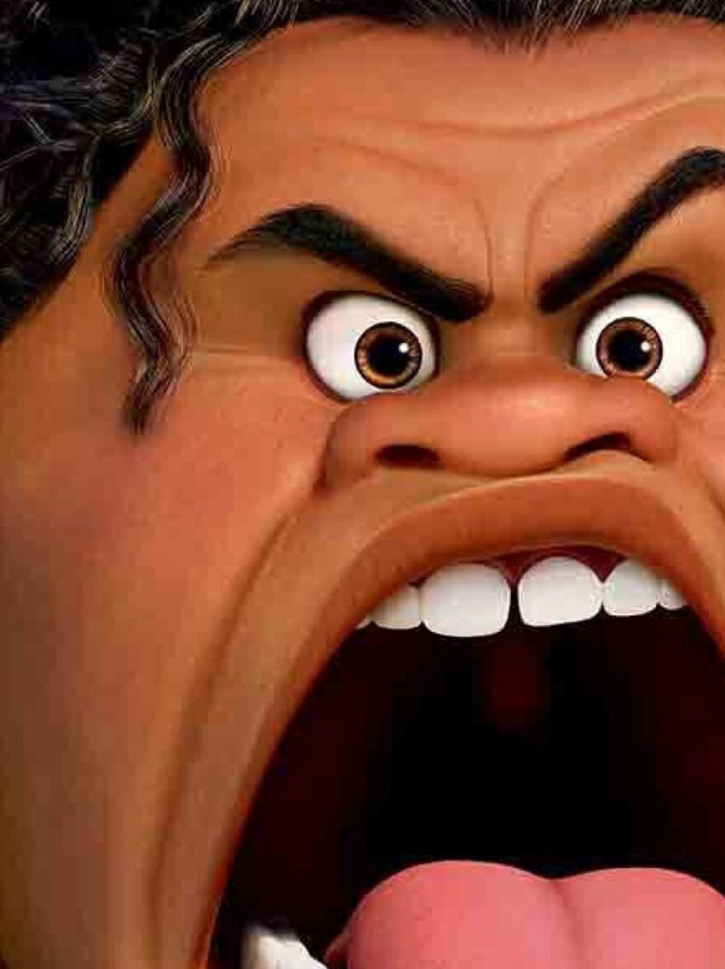 Masque en carton Masque Maui - Disney Vaiana la Légende du bout du monde  27 cm Multicolore - Kiabi