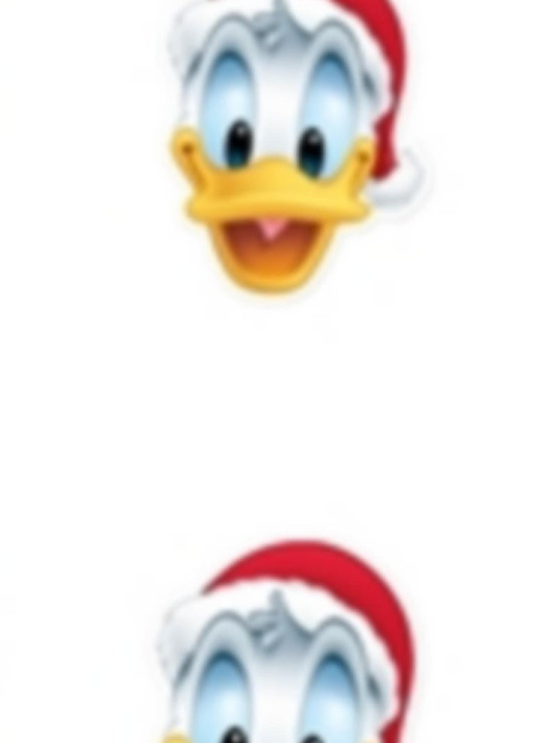 Masque en carton Pack de 6 visage Disney Mickey, Minnie et Donald Noël Multicolore - Kiabi