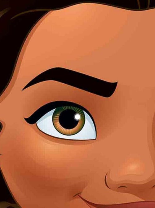 Masque en carton Vaiana - Disney Vaiana la Légende du bout du monde  27 cm - Kiabi