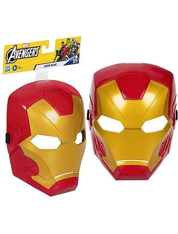 Masque enfant iron man avec sangle ajustable - hasbro, marvel avengers