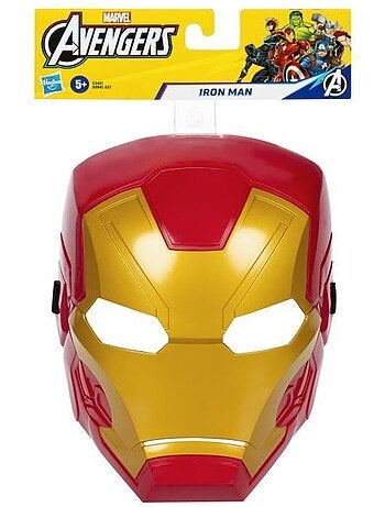 Masque enfant iron man avec sangle ajustable - hasbro, marvel avengers