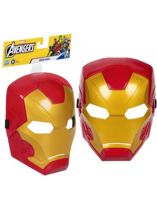 Masque enfant iron man avec sangle ajustable - hasbro, marvel avengers - Kiabi