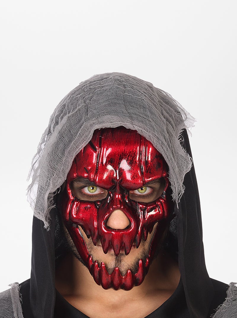 Masque halloween rouge - Kiabi