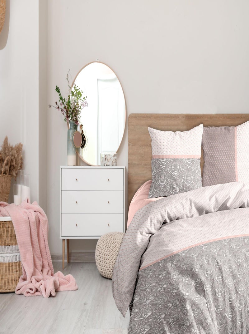MASSAO GRIS ROSE HC 240x220 AO + 2 TAIES PLACEES VP Gris Rose - Kiabi