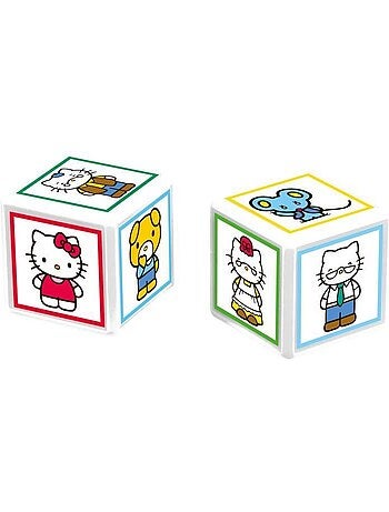 Match hello kitty - jeu de société - winning moves - alignez 5 cubes identiques pour gagner