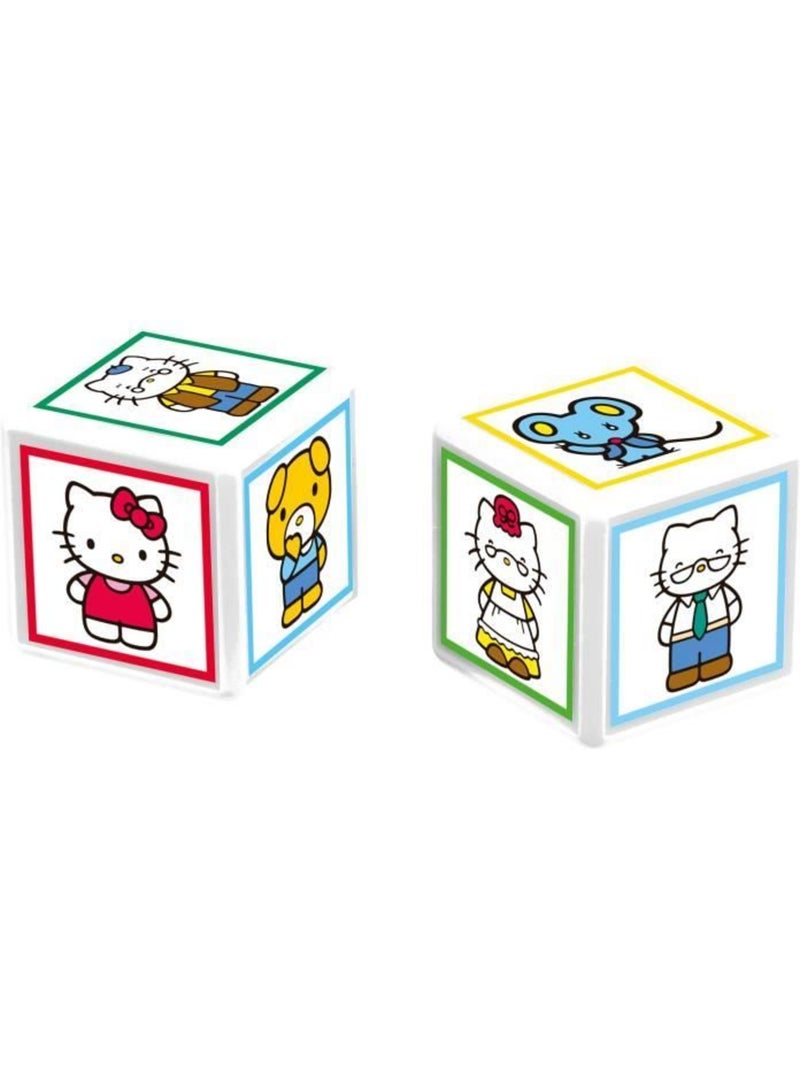 Match hello kitty - jeu de société - winning moves - alignez 5 cubes identiques pour gagner Bleu - Kiabi