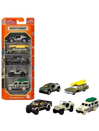 Matchbox - pack de 5 véhicules (modèle aléatoire) - petites voitures - 3 ans et + c1817