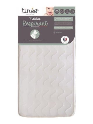 Matelas - Tissu - 60 x 120 - 10 cm - Respirant - - Tineo