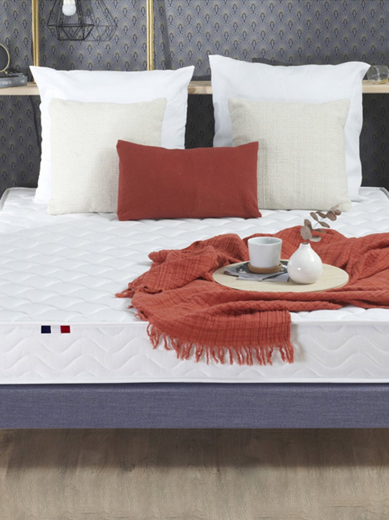 Matelas 100% Mousse ferme réversible STRATUS Made in France Blanc - Kiabi