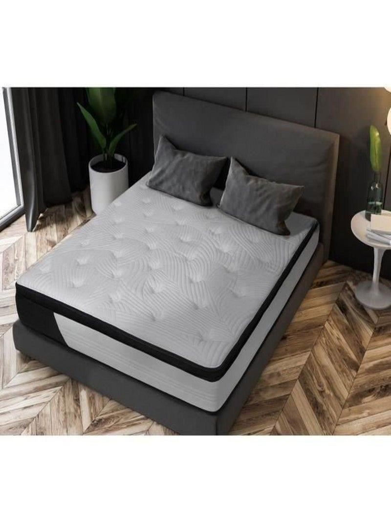 Matelas 140 x 190 x 30 cm - 560 ressorts ensachés - Design 707 N/A - Kiabi