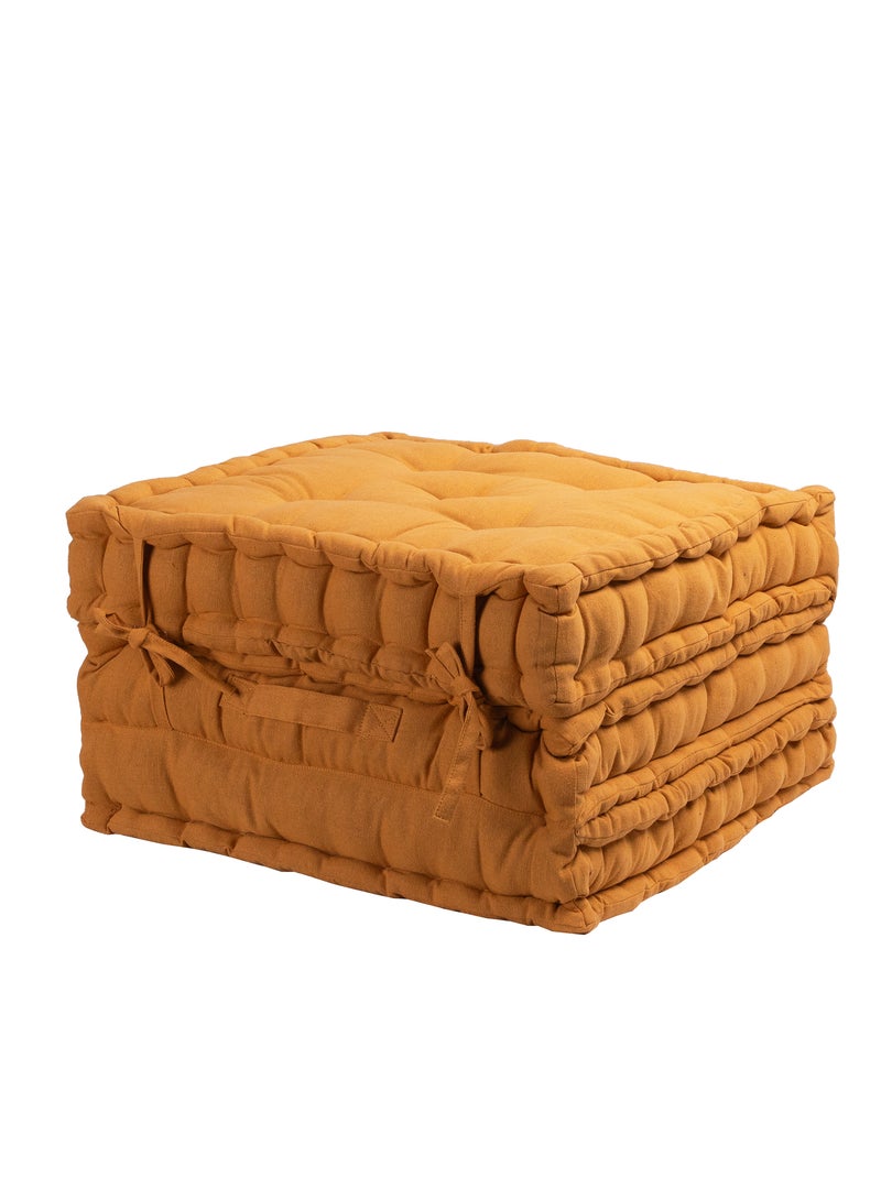 Matelas 3 pièces coton recyclé 50x50x30 cm Jaune - Kiabi