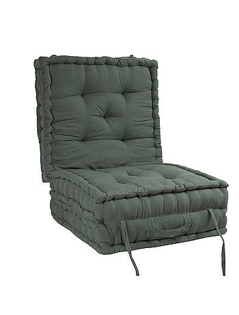 Matelas 3 pièces coton recyclé 50x50x30 cm