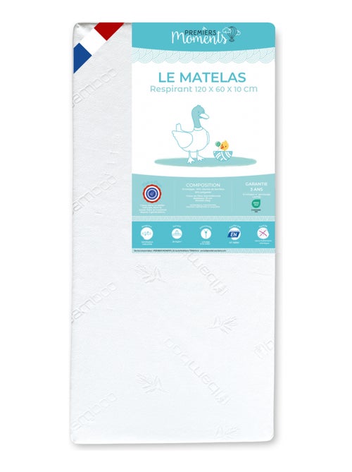 Matelas 60x120 cm Respirant - Kiabi