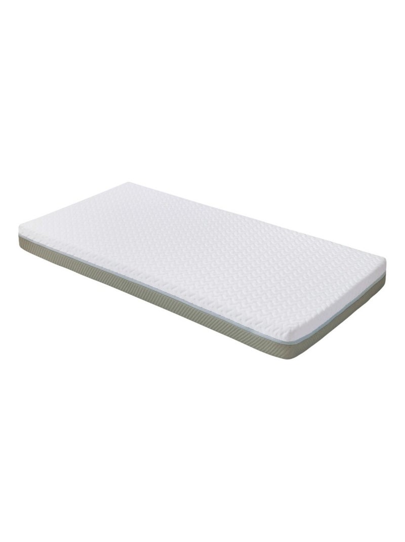 Matelas 70x140 cm pour lit bébé Aloé Vera - Peaux fragiles - Déhoussable à 360° Blanc - Kiabi