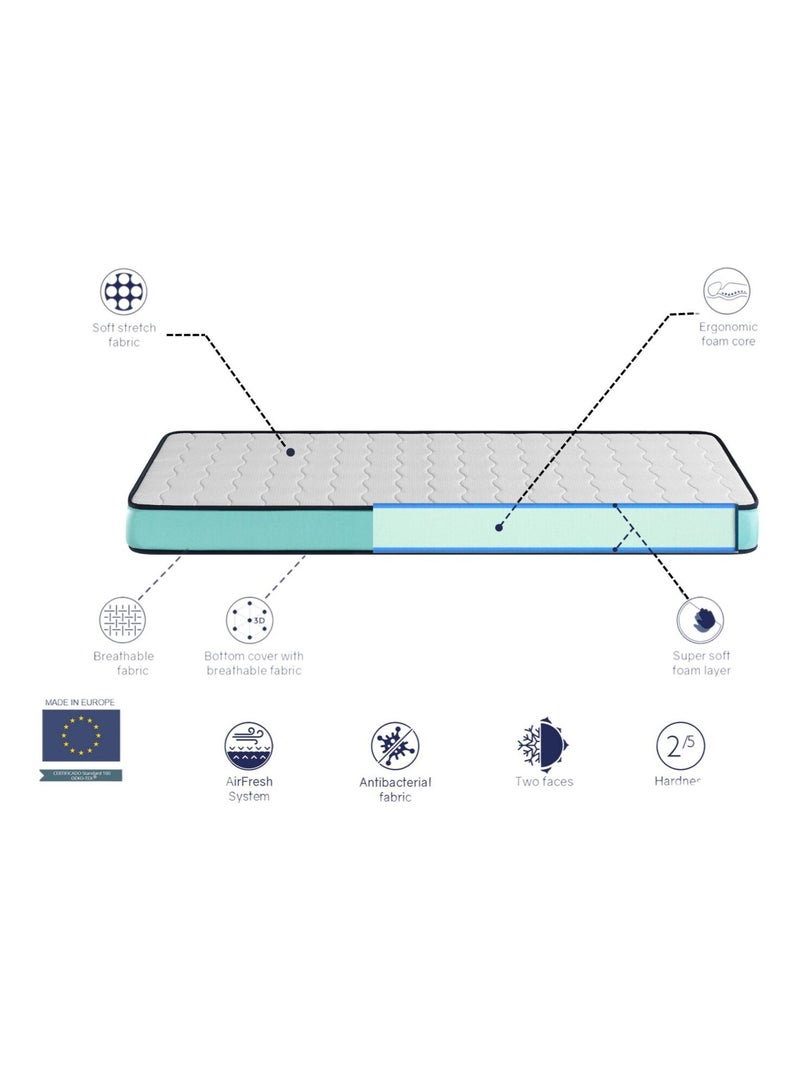 Matelas 80x180 LIT ENFANTS Épaisseur 14 CM CONFORT PRO N/A - Kiabi