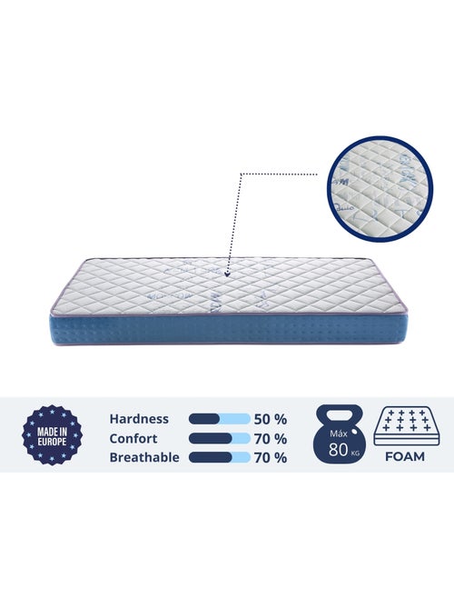 Matelas 90X190 LIT ENFANTS Épaisseur 18 CM KUNIO FOAM - Kiabi