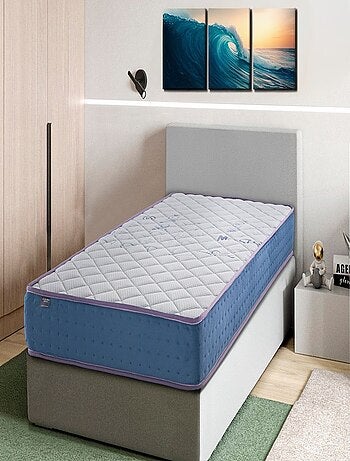 Matelas 90X190 LIT ENFANTS Épaisseur 18 CM KUNIO RESSORTS