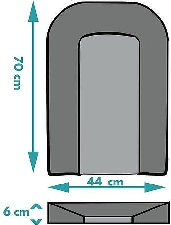 Matelas à langer - looping - bclplp - plaque mousse - lapin pyjama