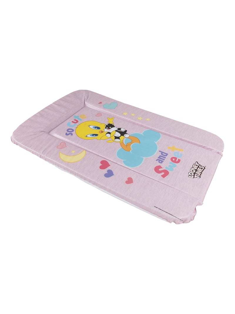 Matelas à langer -Looney Tunes Titi et Grosminet - souple Rose - Kiabi
