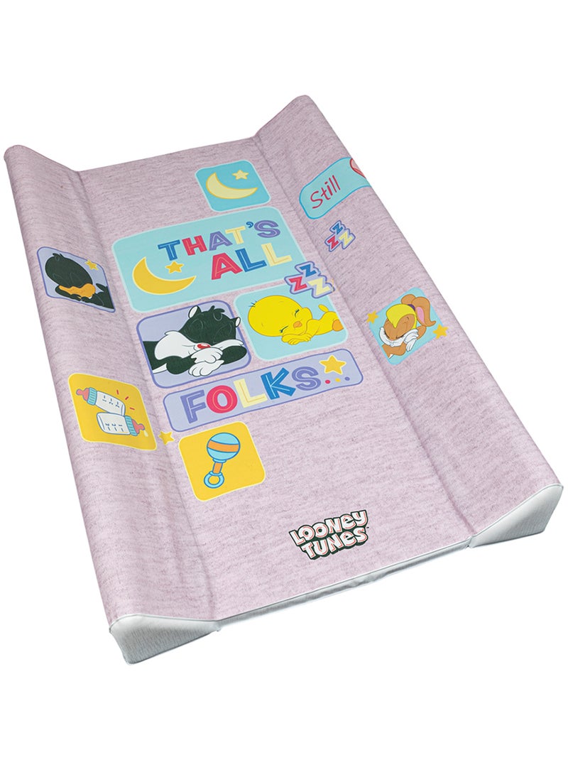 Matelas à langer- Looney Tunes Titi et Grosminet- matelas  avec rebords Rose - Kiabi