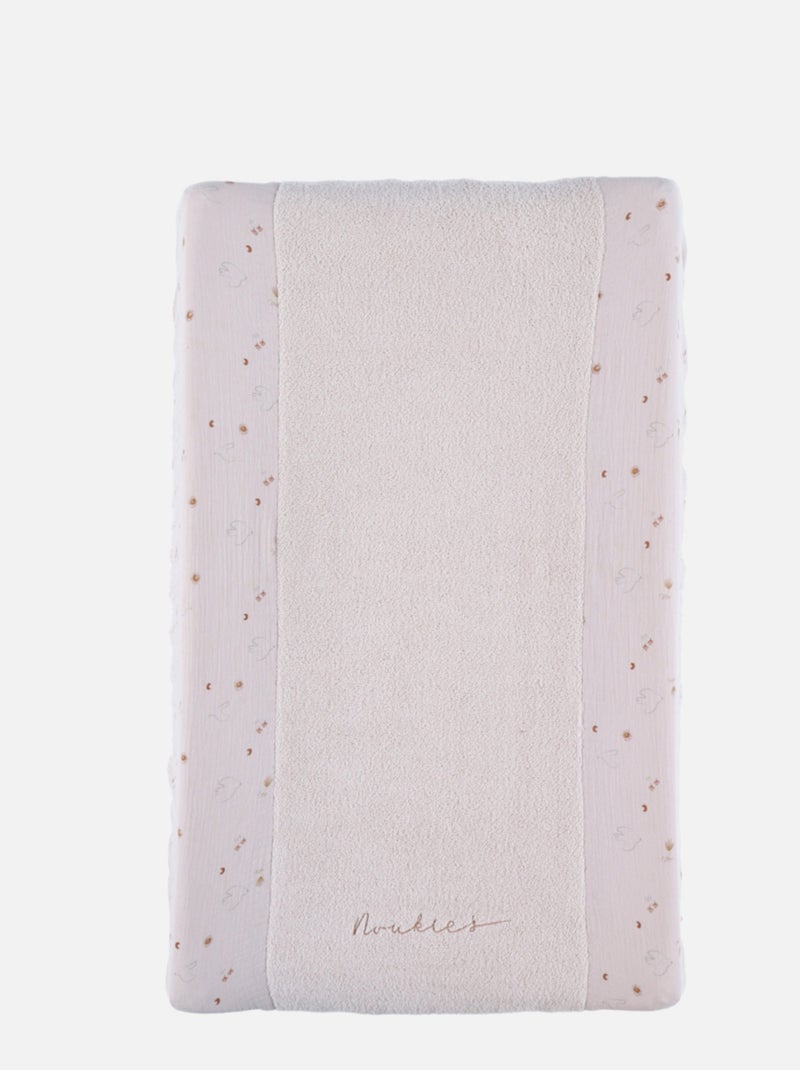 Matelas à langer avec housse éponge et mousseline Noukie's Rose - Kiabi