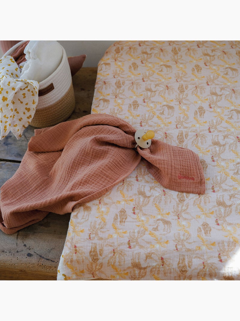 Matelas à langer avec housse réversible Safari Beige - Kiabi