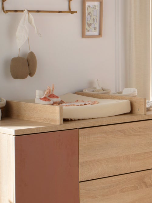Matelas à langer avec sa housse en double gaze de coton et sa serviette - SAUTHON - Kiabi