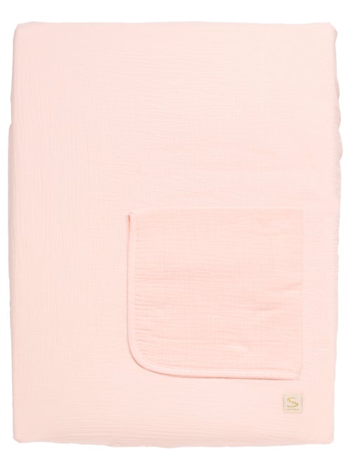 Matelas à langer avec sa housse en double gaze de coton et sa serviette - SAUTHON - Kiabi