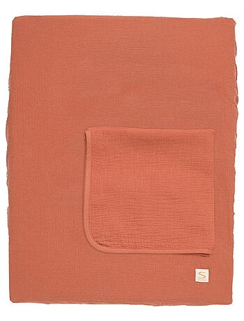 Matelas à langer avec sa housse en double gaze de coton et sa serviette - SAUTHON