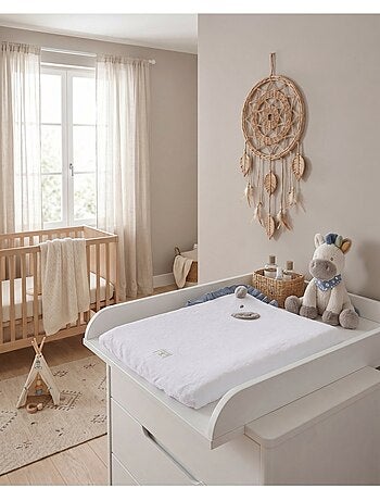 Matelas à langer avec sa housse en éponge, lino noukie's