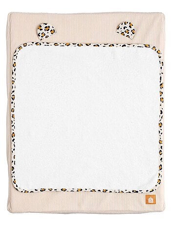 Matelas à langer avec sa housse en velours cotelé et sa serviette - SAUTHON