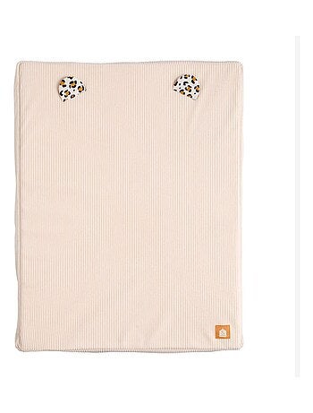 Matelas à langer avec sa housse en velours cotelé et sa serviette - SAUTHON