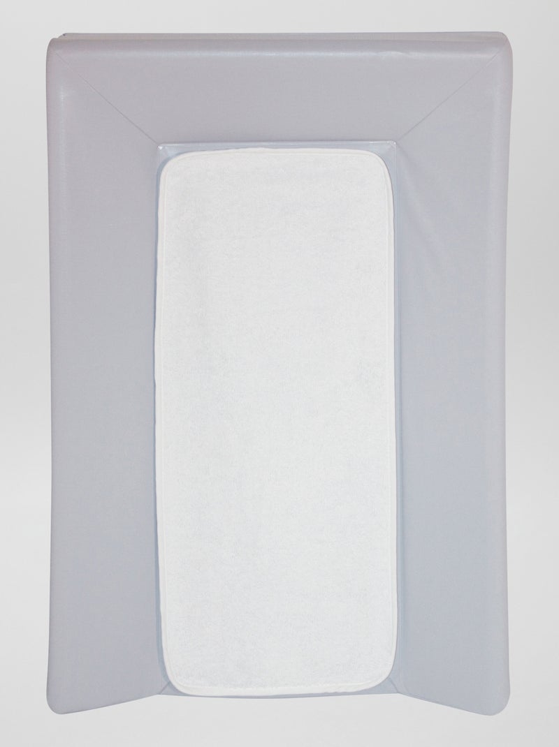 Matelas à langer avec serviette gris/blanc - Kiabi