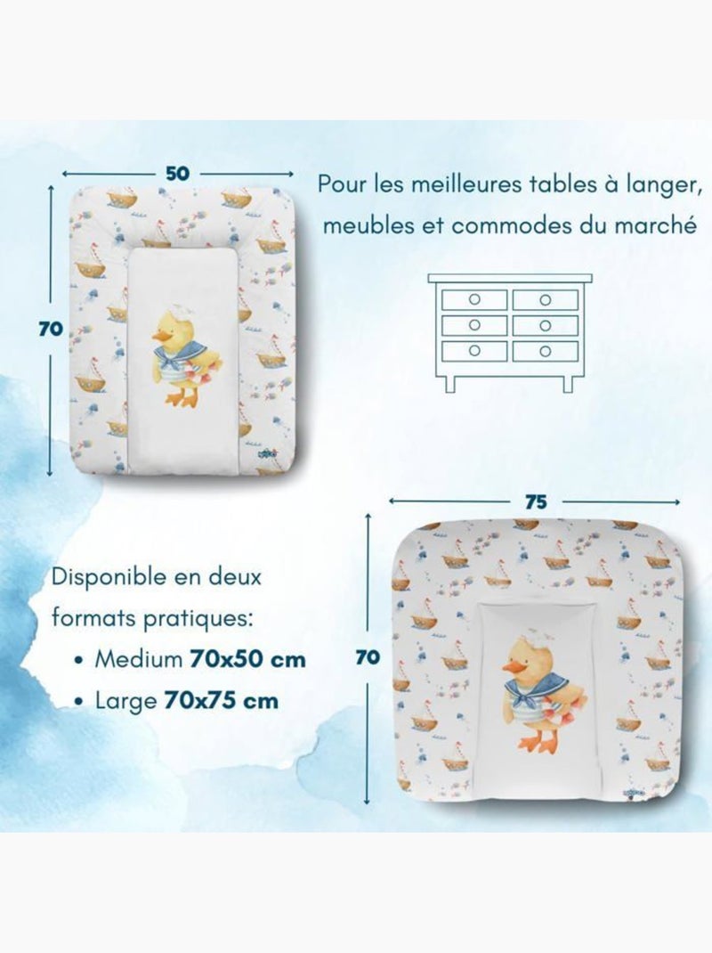 Matelas à langer bébé - imperméable, certifié oeko-tex - kikido Blanc - Kiabi