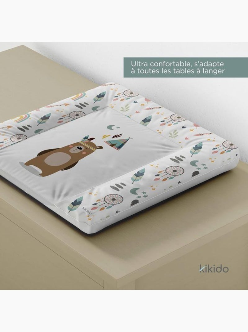 Matelas à langer bébé - imperméable, motif animaux de la forêt - kikido Taupe - Kiabi